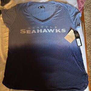 NFL Seahawks Blue Relaxed Short Sleeve Tee